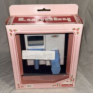 Lundby 9626 Bathroom Set Toilet‎ & Sink With Mirror NEW Vintage D4